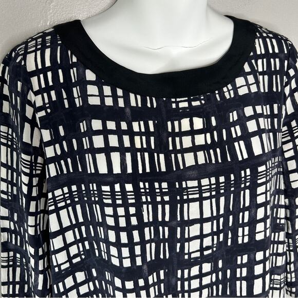 MADEWELL Mulberry Silk Top Womens Size Small Boxy Abstract Lightweight - Picture 4 of 9